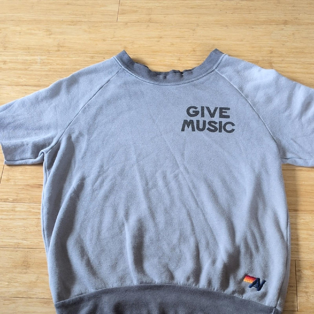 Aviator Nation Give Music Short Sleeve Sweater - XS