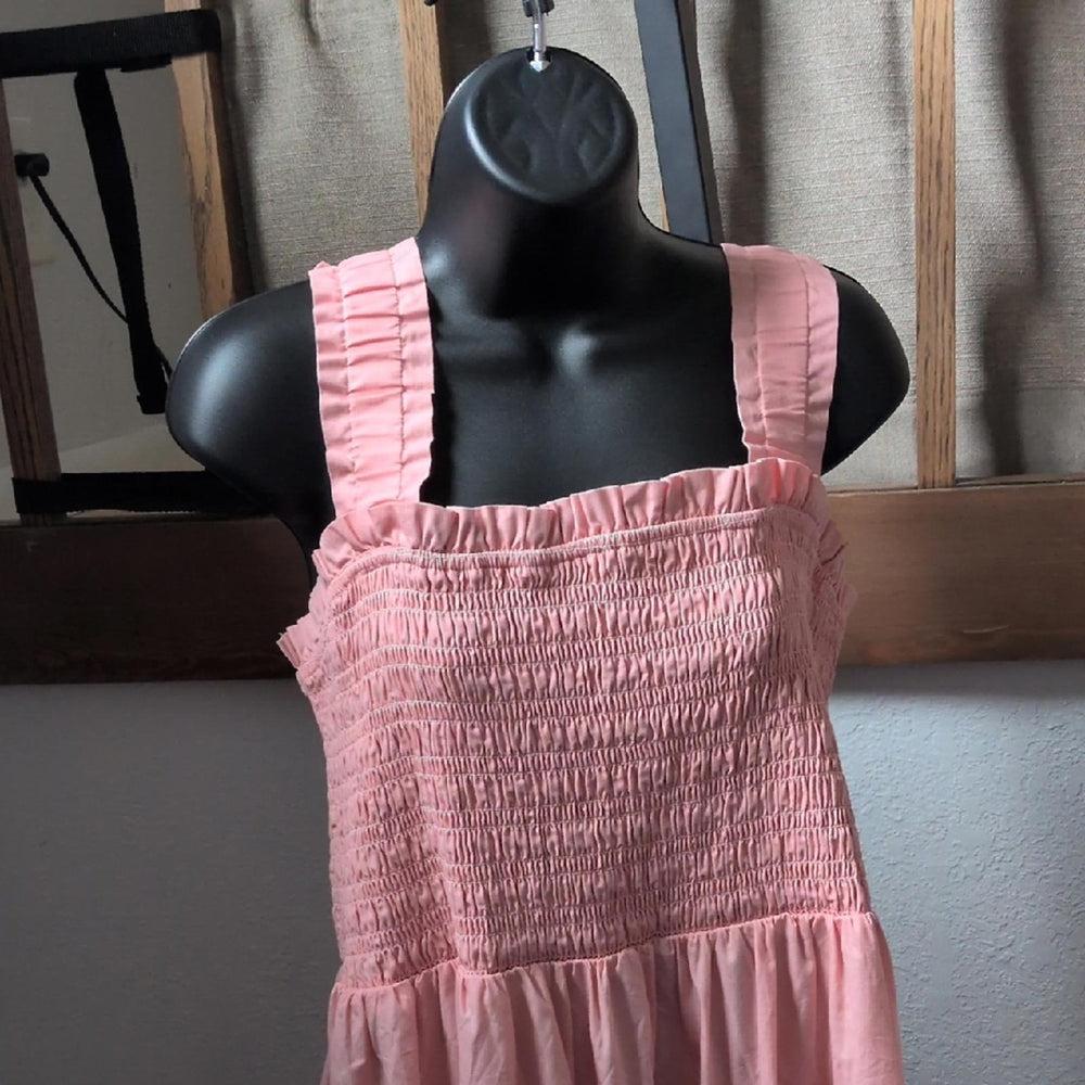 Abercrombie And Fitch Smocked Bodice Easy Maxi Dress - PXXL