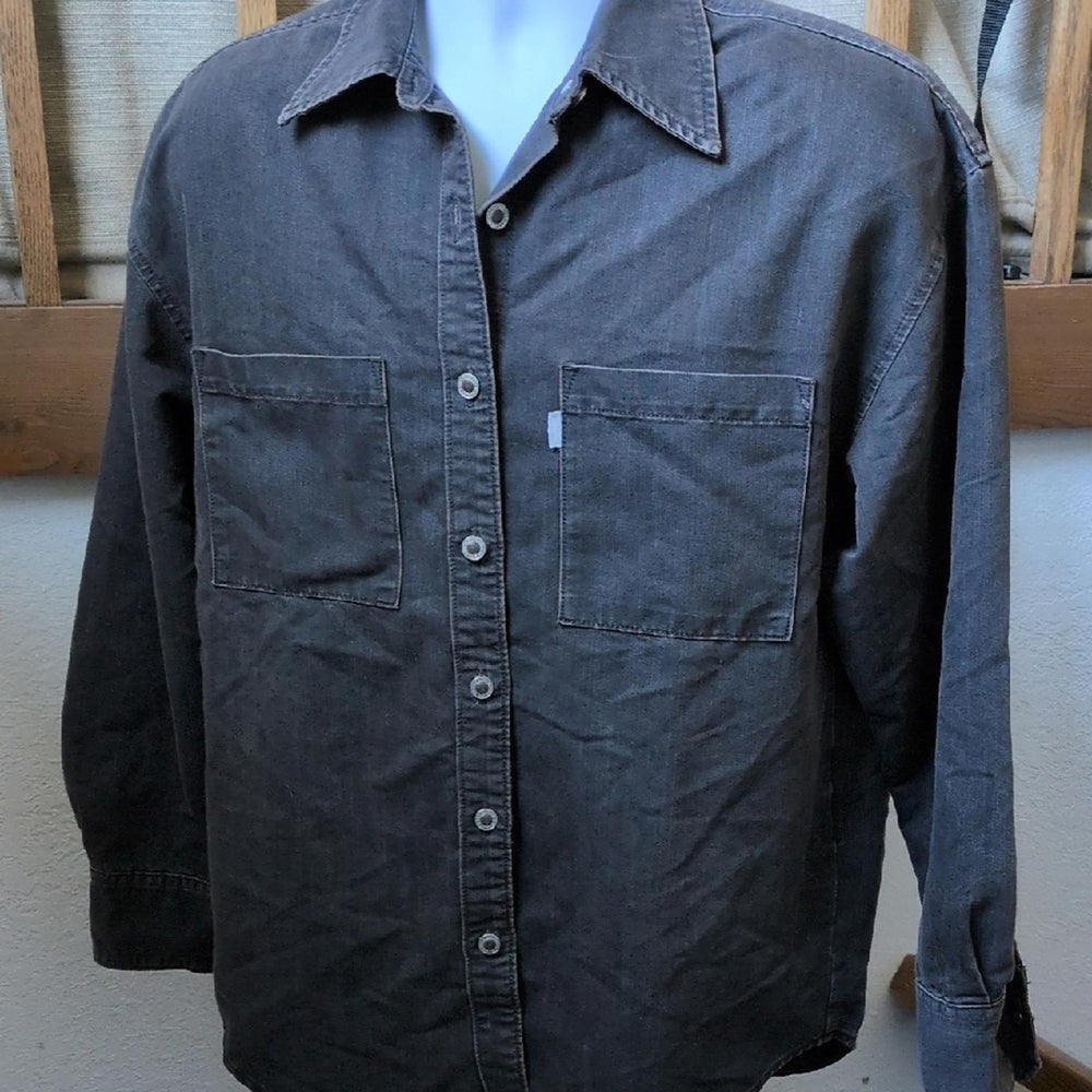 Vintage Silvertab Button Up Denim Shirt - Small