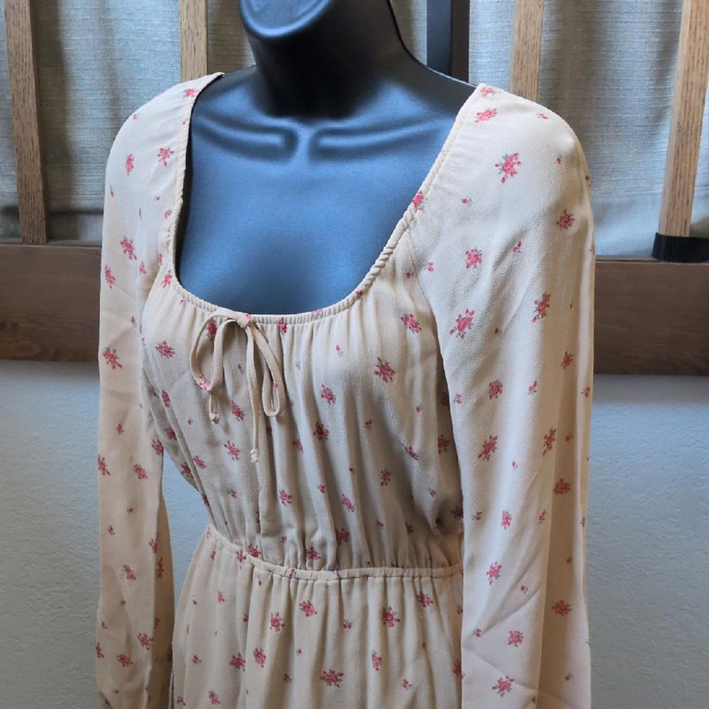 Reformation Augusta Gathered Floral Print Maxi Dress