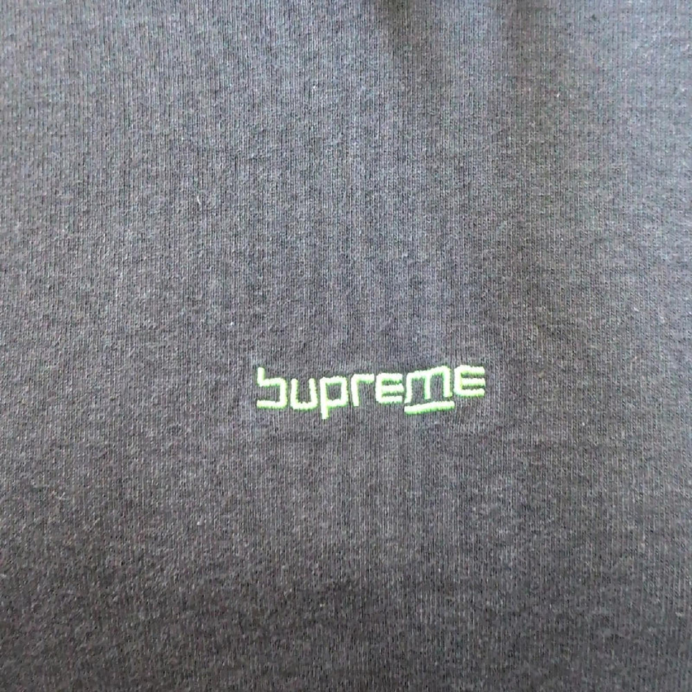Mens Supreme Digital Logo Embroidered Hooded Sweatshirt