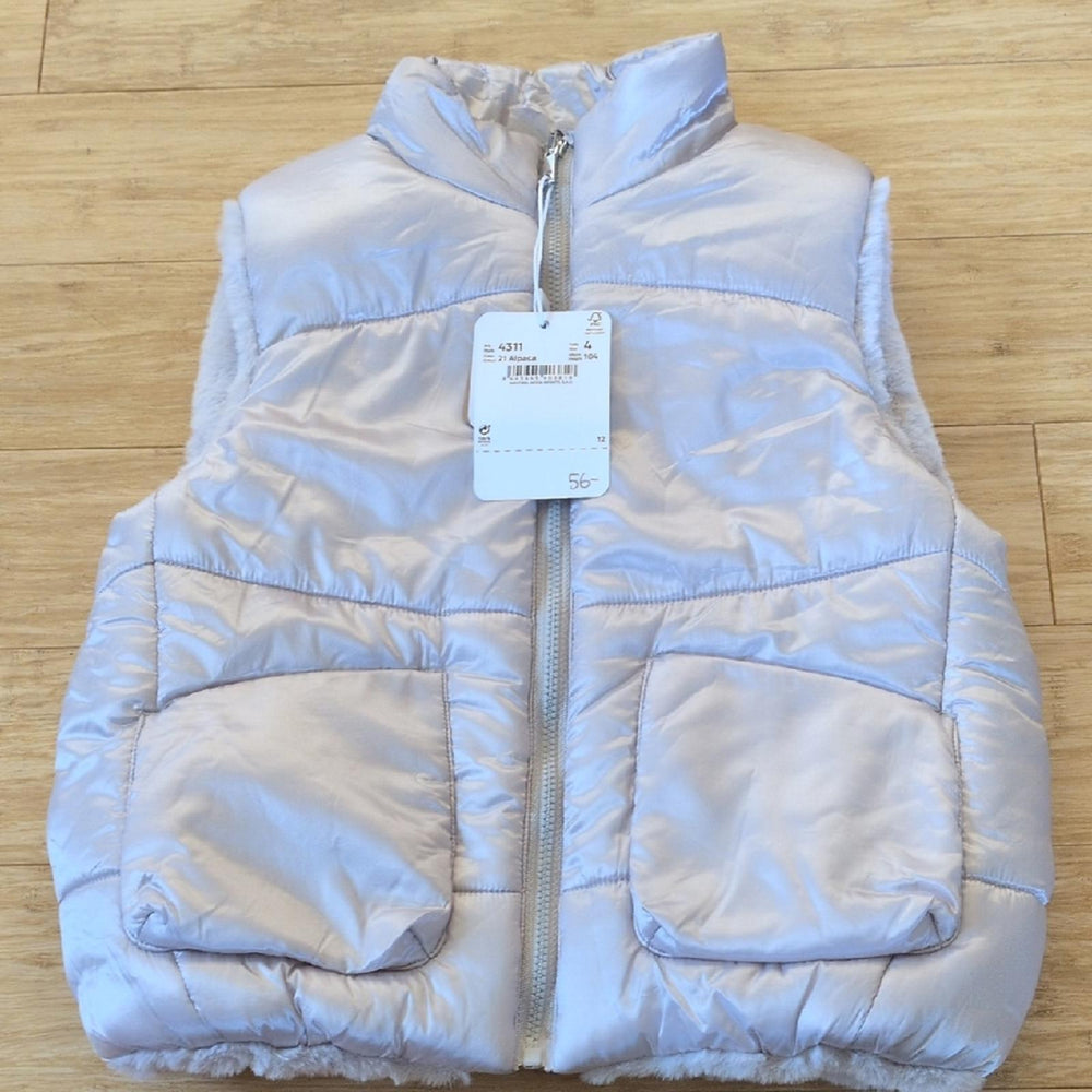Mayoral Girls Reversible Puffer Vest -  4T