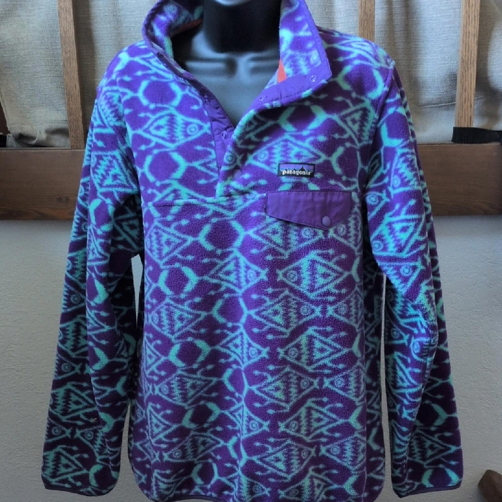 Patagonia Snap T Synchilla Sweater In Ikat Big Fish - Medium