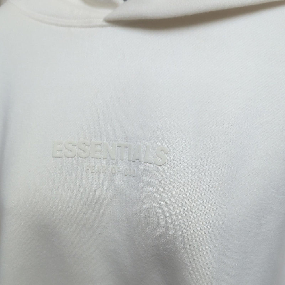 Fear Of God Essentials Relaxed Fit Hoodie In Egg