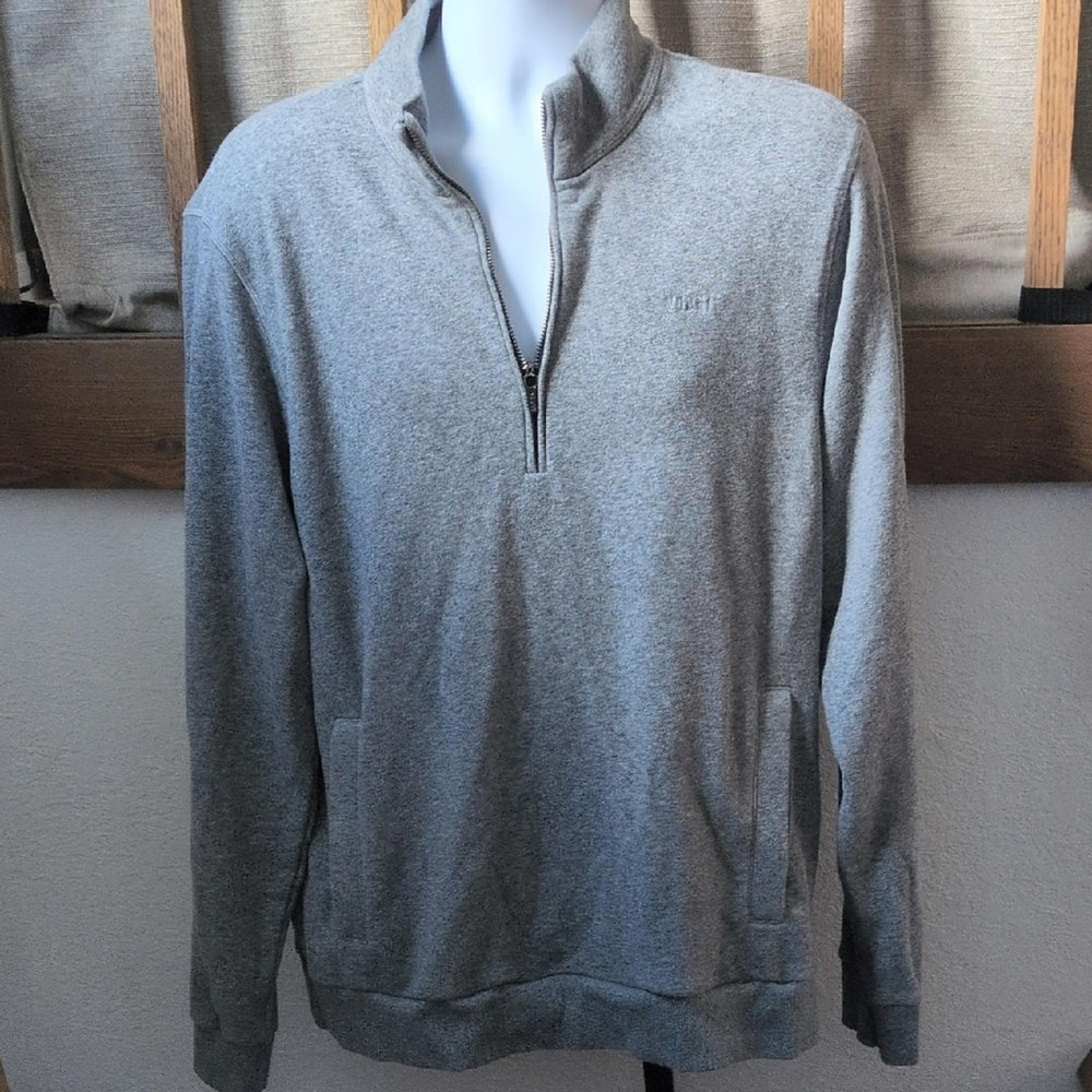 Vuori Gray Coronado Half Zip Sweatshirt - Large