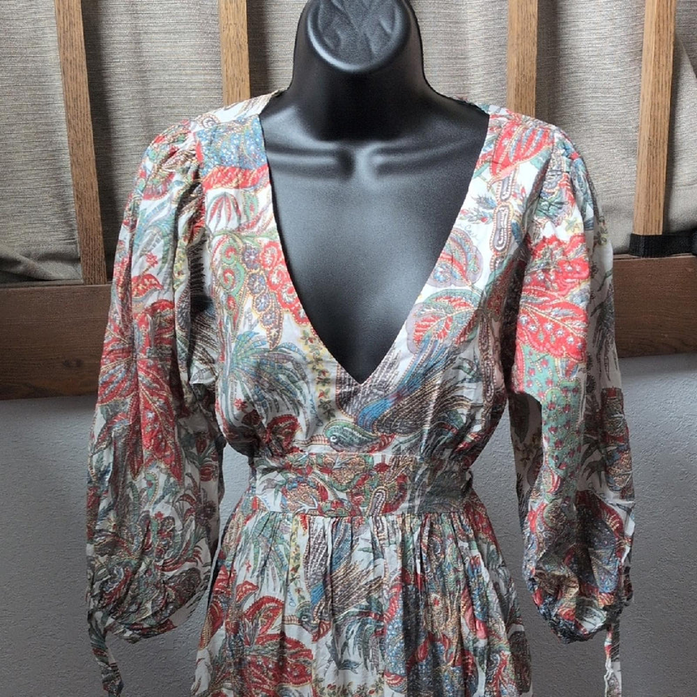 Cara Cara Millbrook In Ivory Bird Paisley Floral