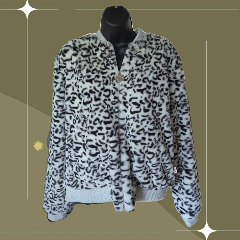 Hello Kitty x Blackmilk faux fur jacket m
