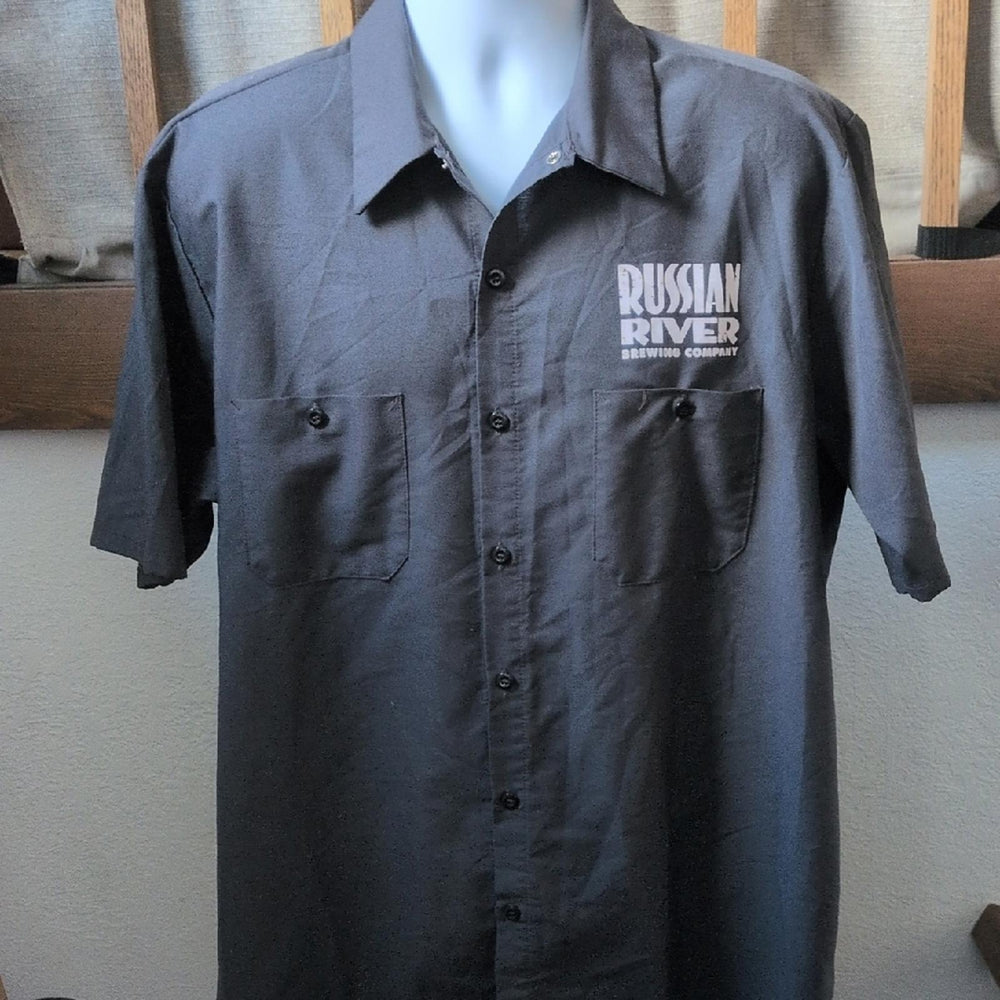 Russian River Brewing Company Pliny The Elder Men's Red Cap Work Shirt - XL