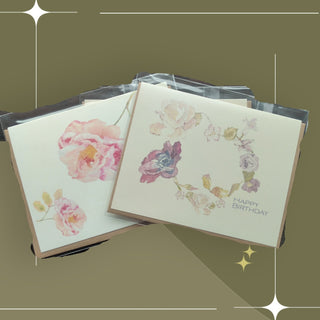 Watercolor Greeting Cards - Birthday, Thank You or Blank