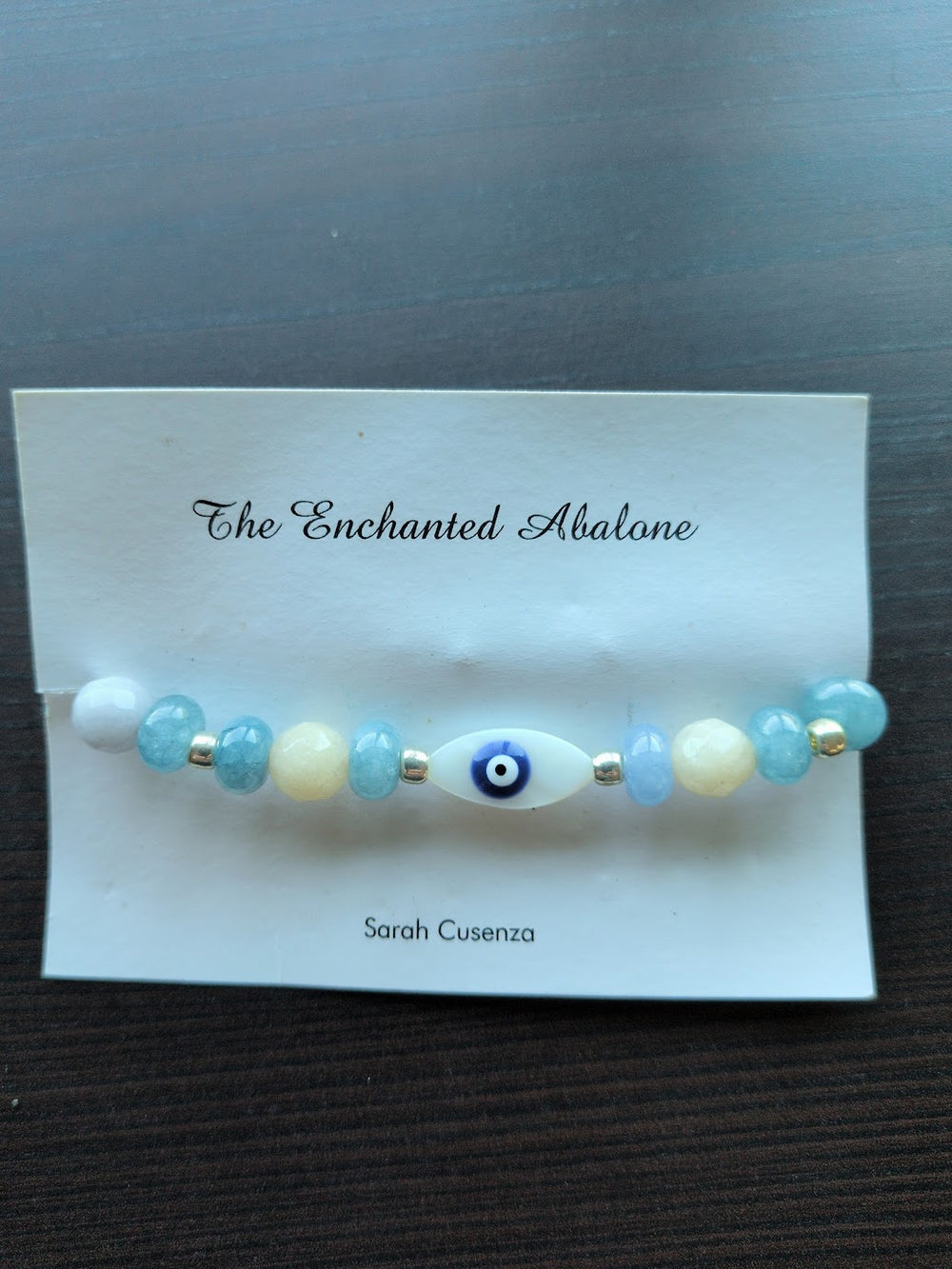 Evil Eye Bracelet by the Enchanted Abalone