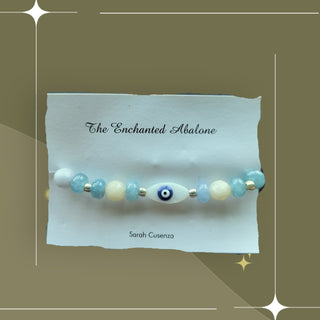 Evil Eye Bracelet by the Enchanted Abalone