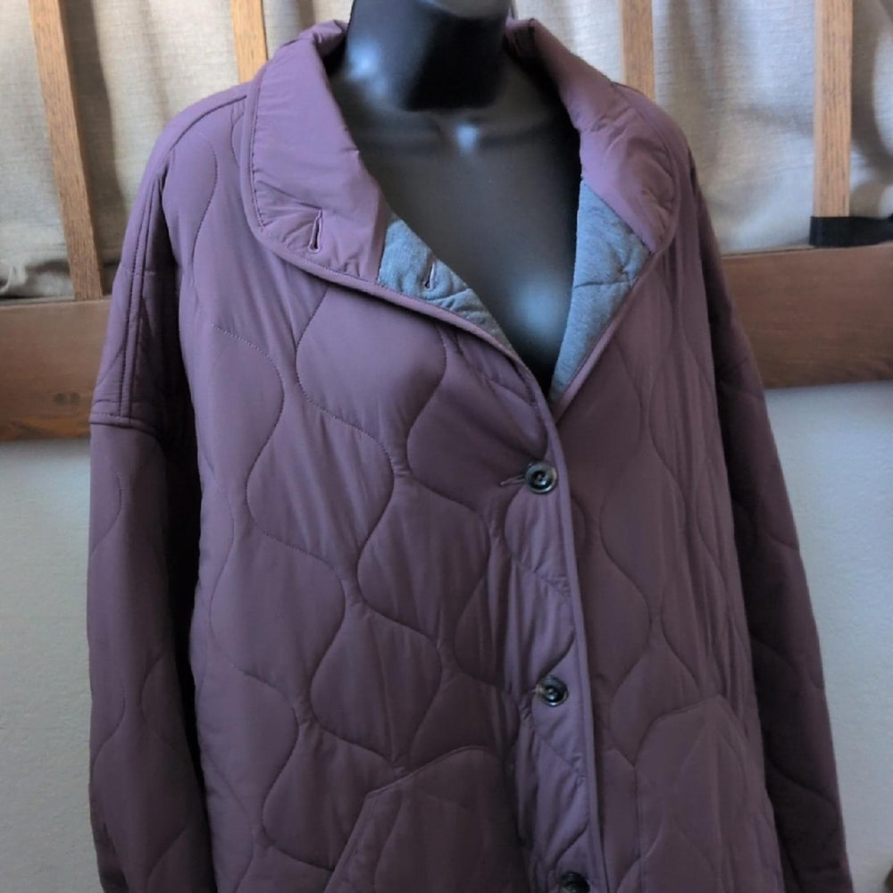 Faherty Horizon Series Quilted Jacket In Huckleberry - Large