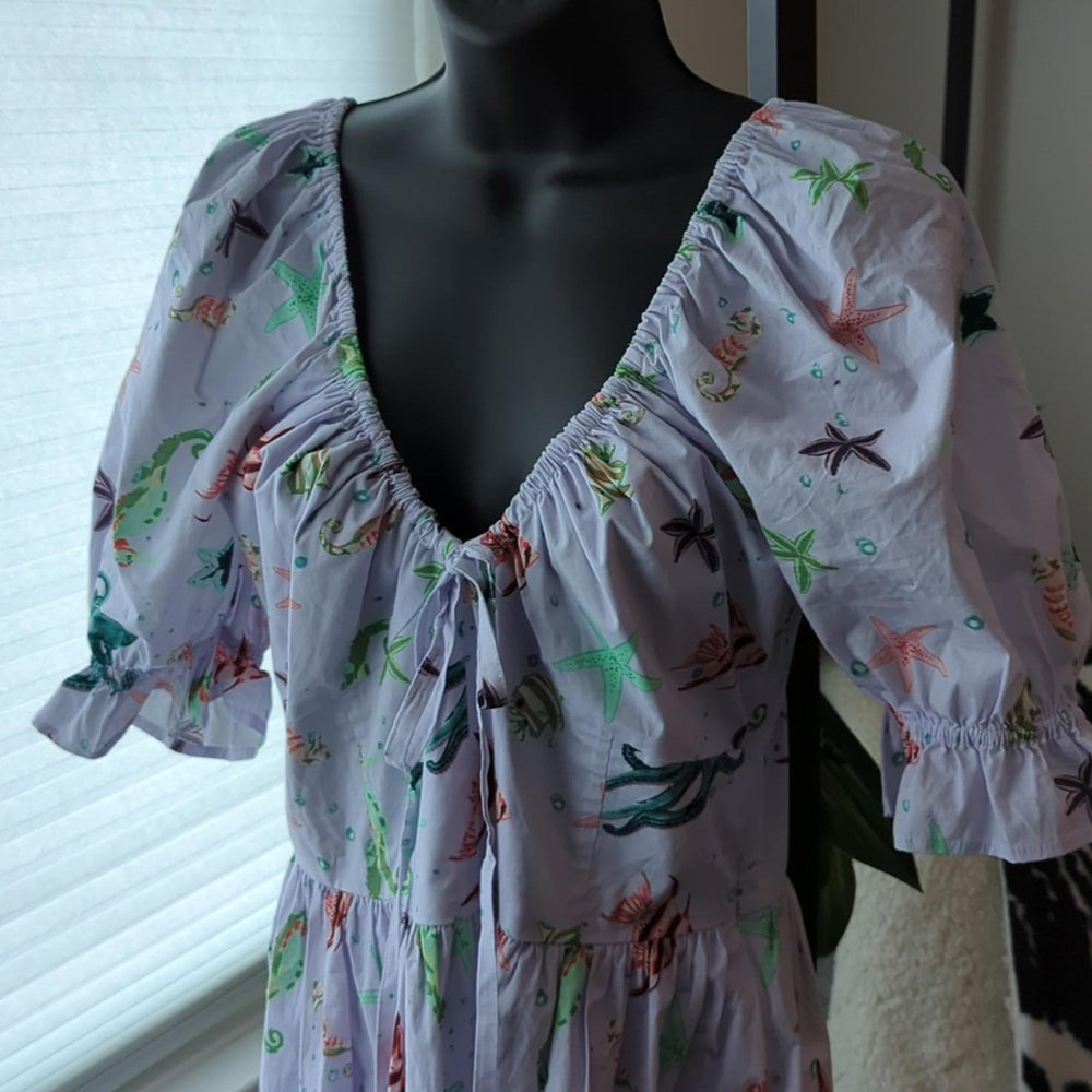 Hill House Ophelia midi sea creatures dress