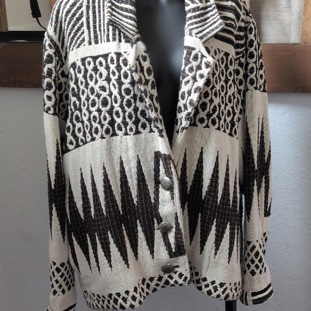 Vintage Painted Pony Blanket Jacket - Medium