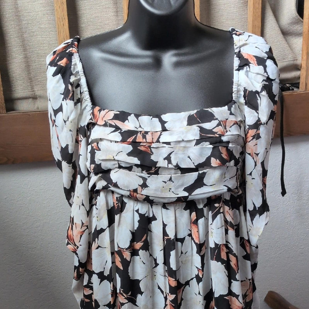 Abercrombie Long Sleeve Floral Emerson Mini Dress