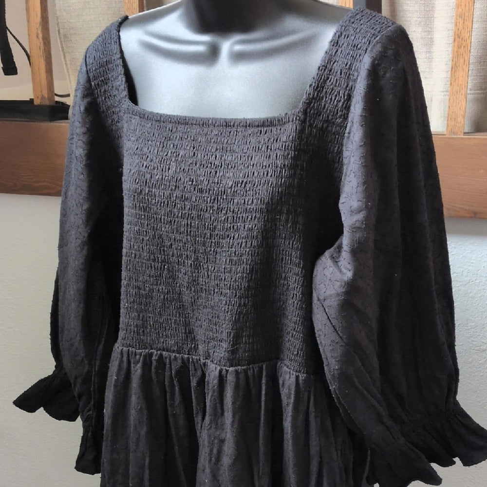 Jessakae Jacquard Long Sleeve Midi Dress - 1XL