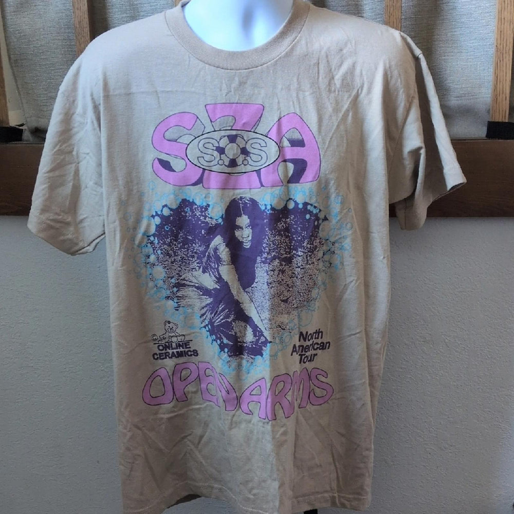 Sza Online Ceramics North American Open Arms Tour T-shirt - Large