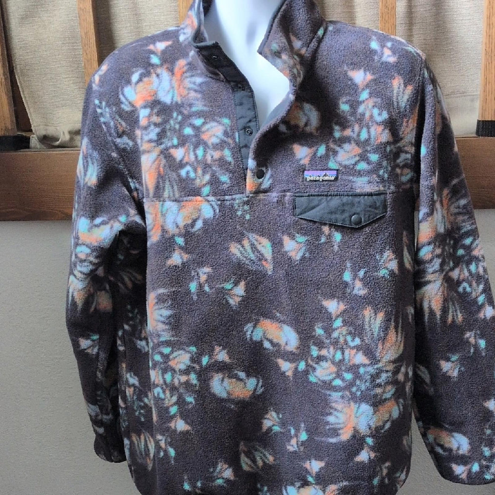 Patagonia Synchilla Abstract Floral Sweater - XL