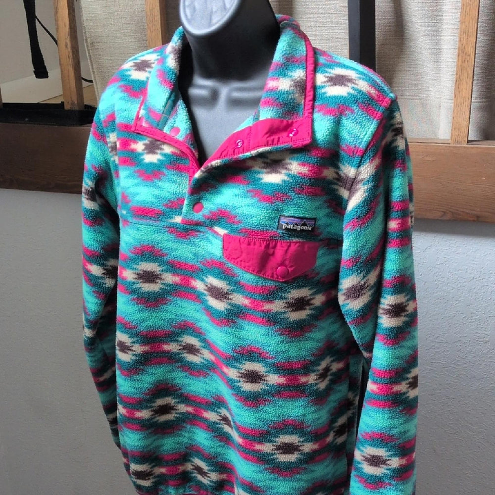 Patagonia Wild Desert Teal Synchilla Sweater
