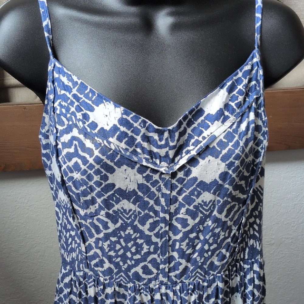 Betsy Johnson Tiered Linen Blend Maxi Dress