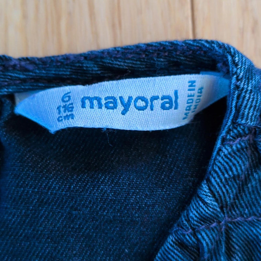 Mayoral Denim Long Sleeve Dress - Girls 6
