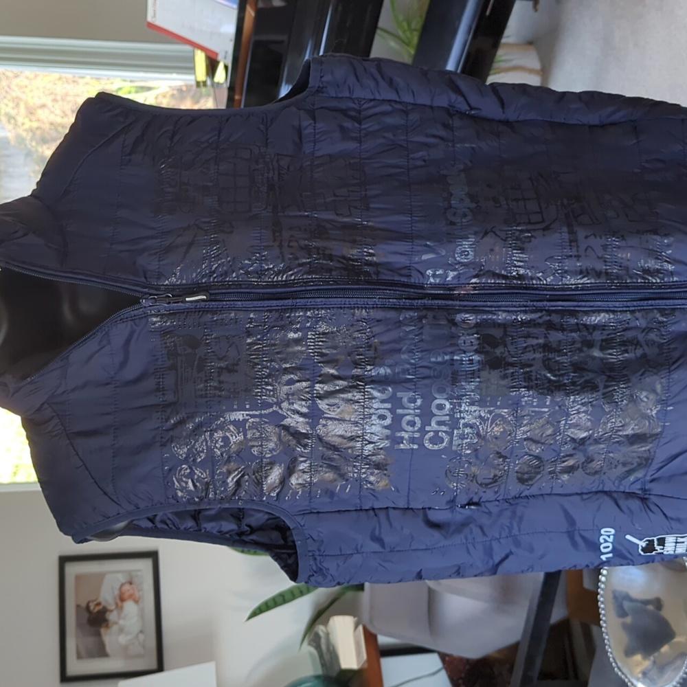 One of a kind! snow milk reworked vest