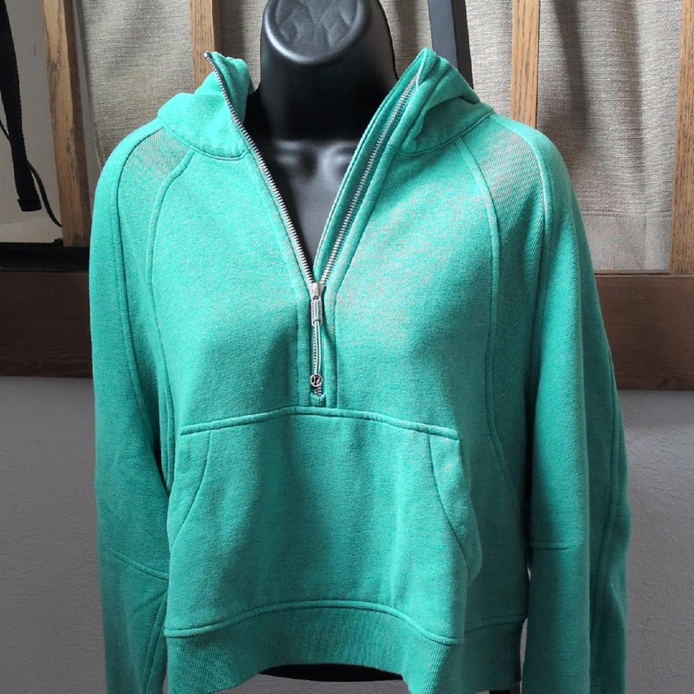 Lululemon Cropped Quarter Zip Scuba Hoodie - Medium