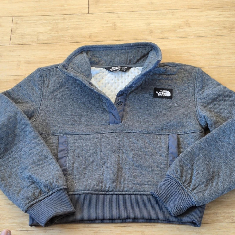 Snap Pullover North Face Sweater - Girls 7