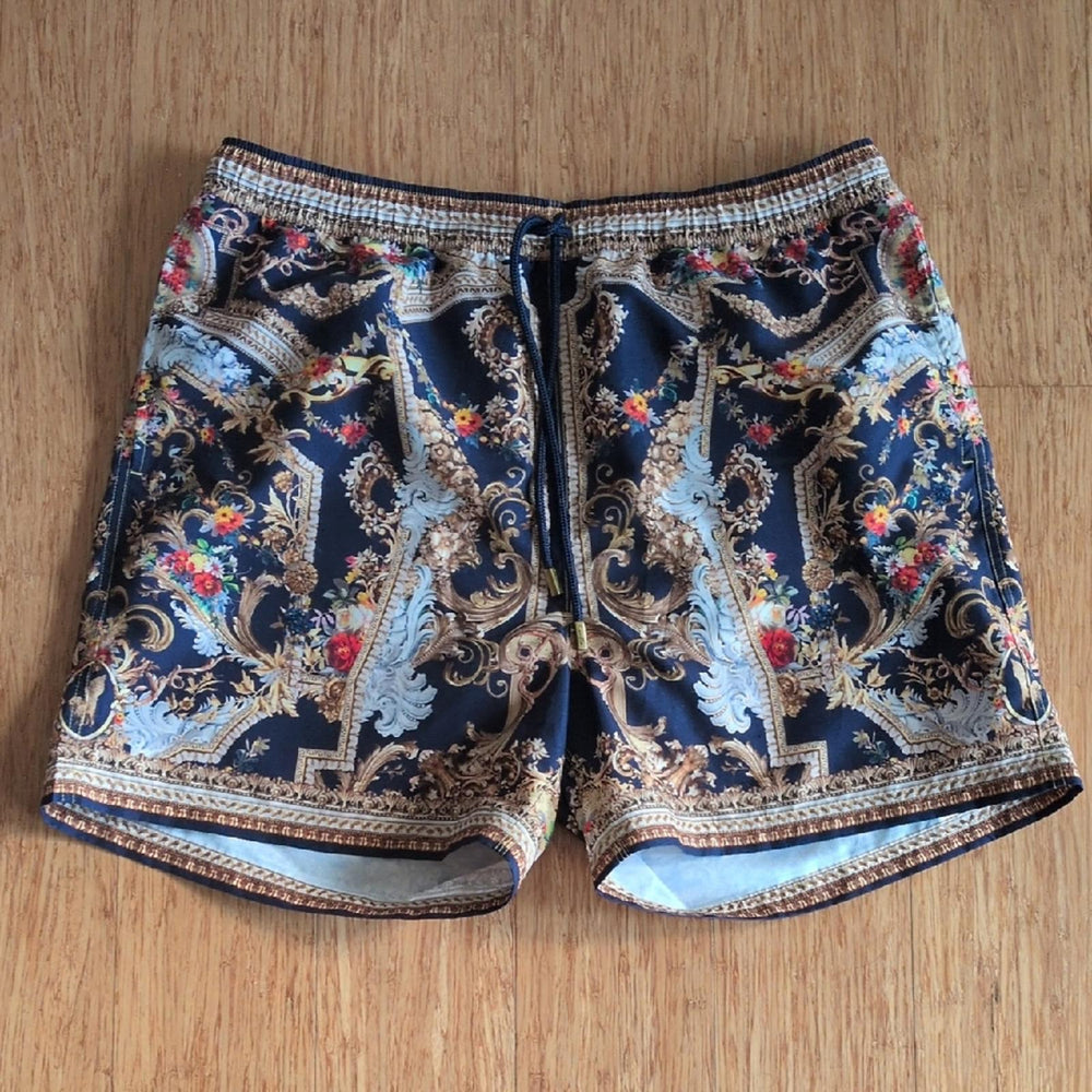 Hotel Franks By Camilla Mens Venice Vignette Mid Length Board Short