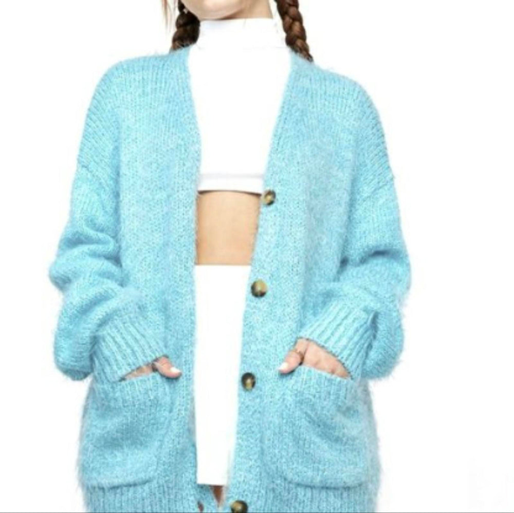 Free People Blue Butterfly Nevermind cardigan - Medium