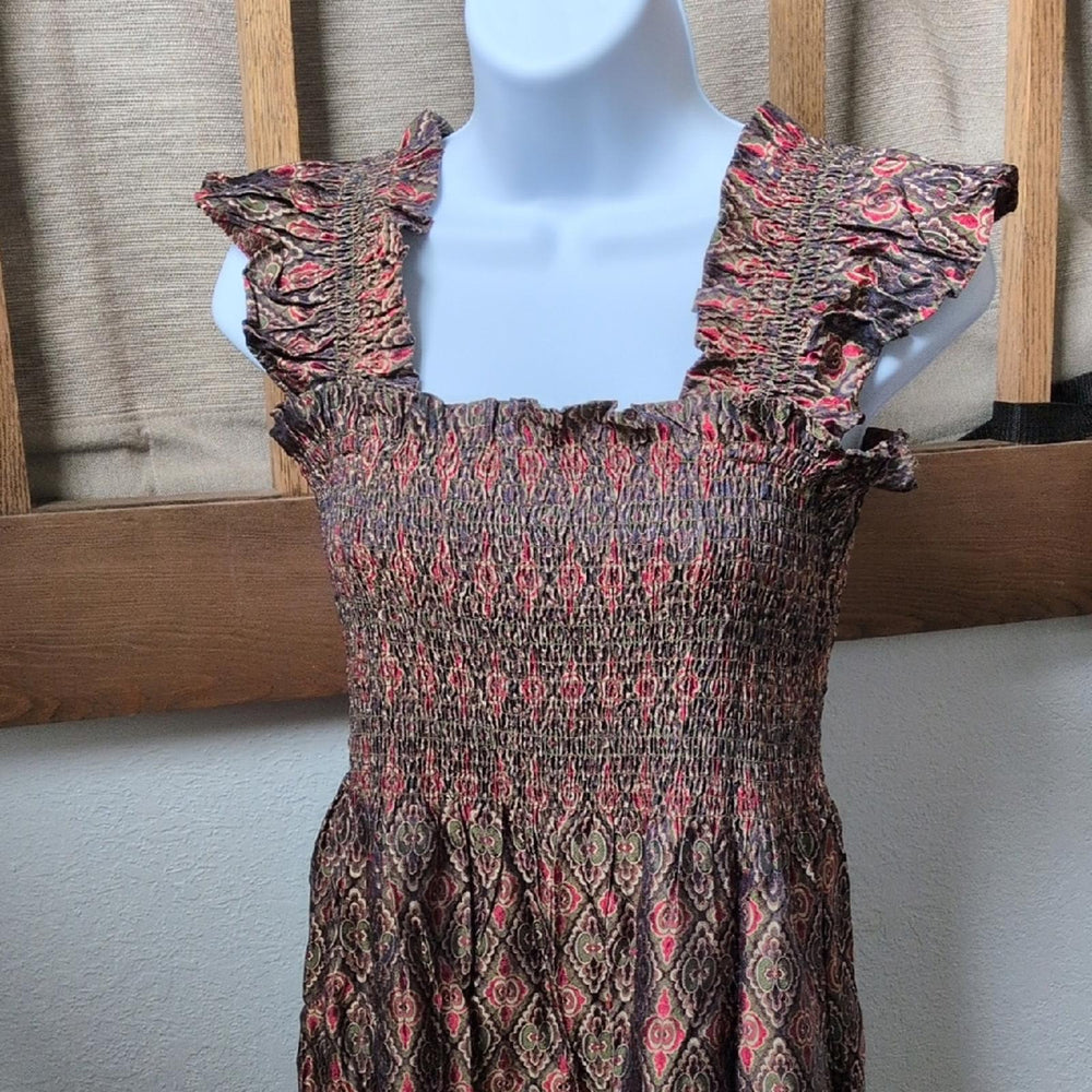 Hill House Home Ellie Nap Dress In Jewel Brocade Size Xxs