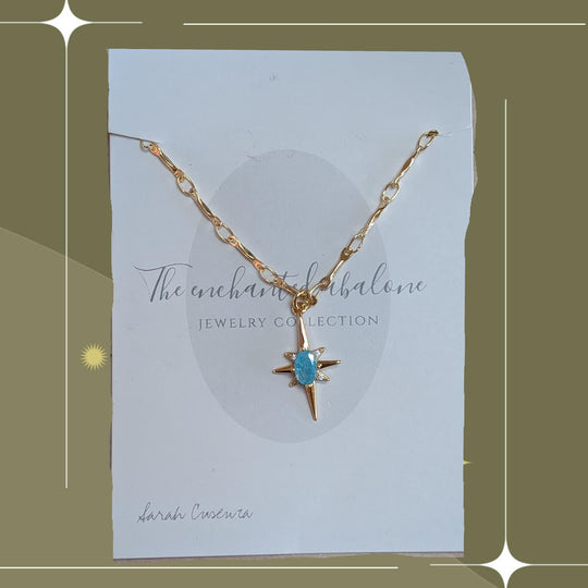 Star Blue Opal Necklace by the Enchanted Abalone