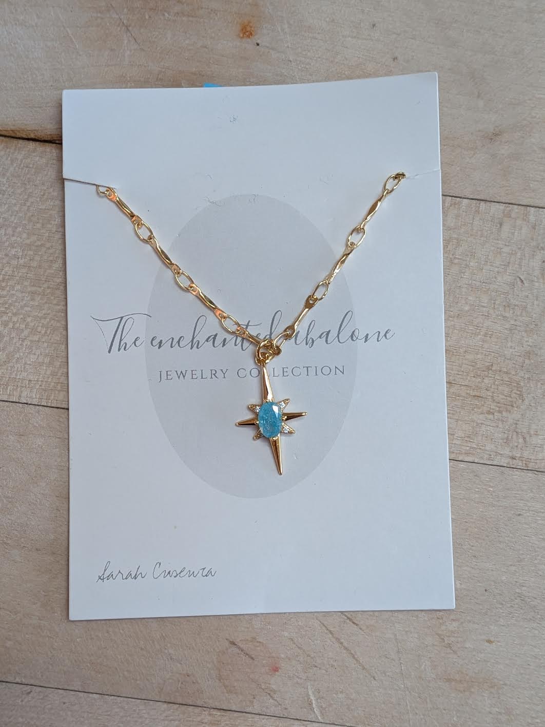 Star Blue Opal Necklace by the Enchanted Abalone