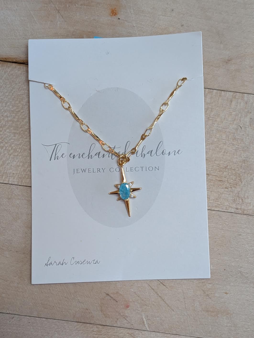 Star Blue Opal Necklace by the Enchanted Abalone