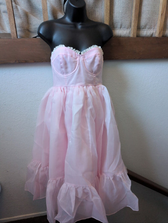 Selkie French Corset Dress in  Ballerina (pink) - Small