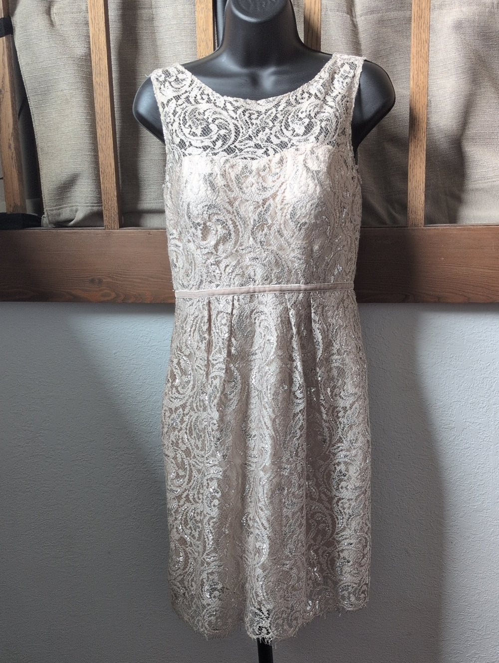 Jenny Yoo BHLDN Harlow metallic lace dress Size 2