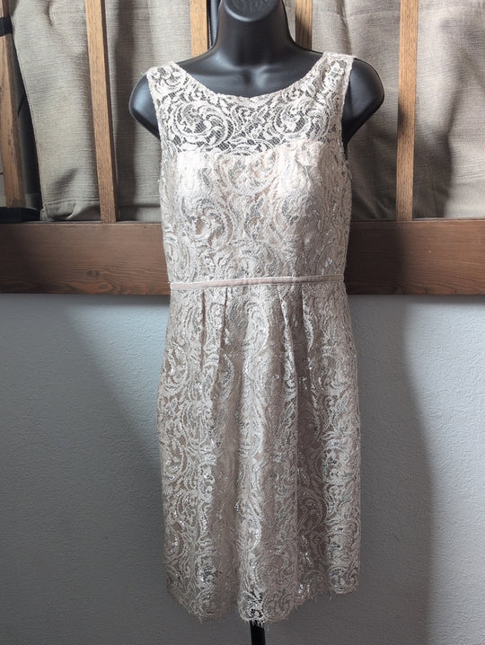 Jenny Yoo BHLDN Harlow metallic lace dress Size 2