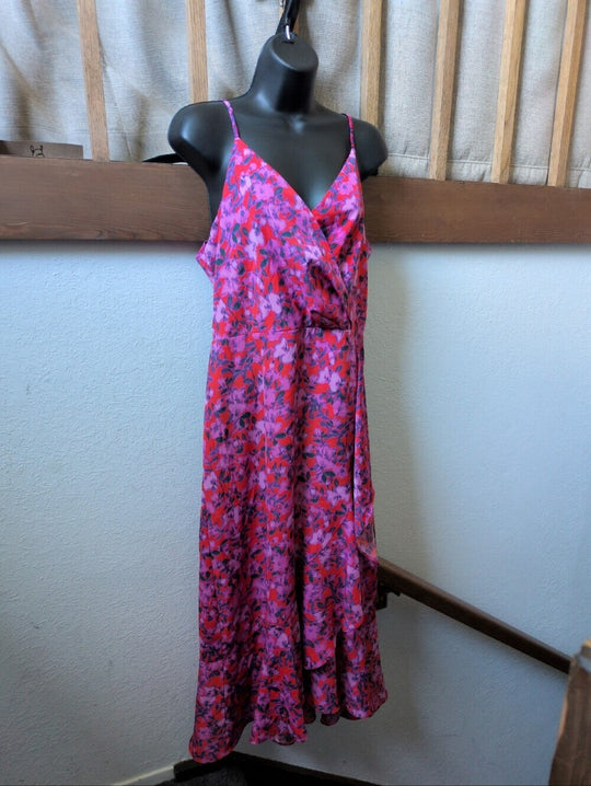 Chelsea 28 Nordstroms Faux Wrap Floral Midi Dress Size M