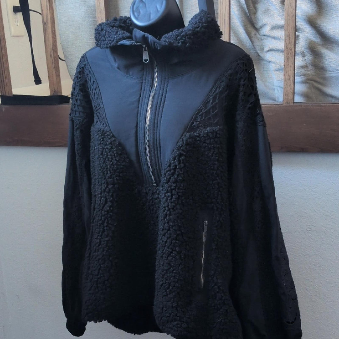 Free People Movement Seaside Crochet Fleece - Large