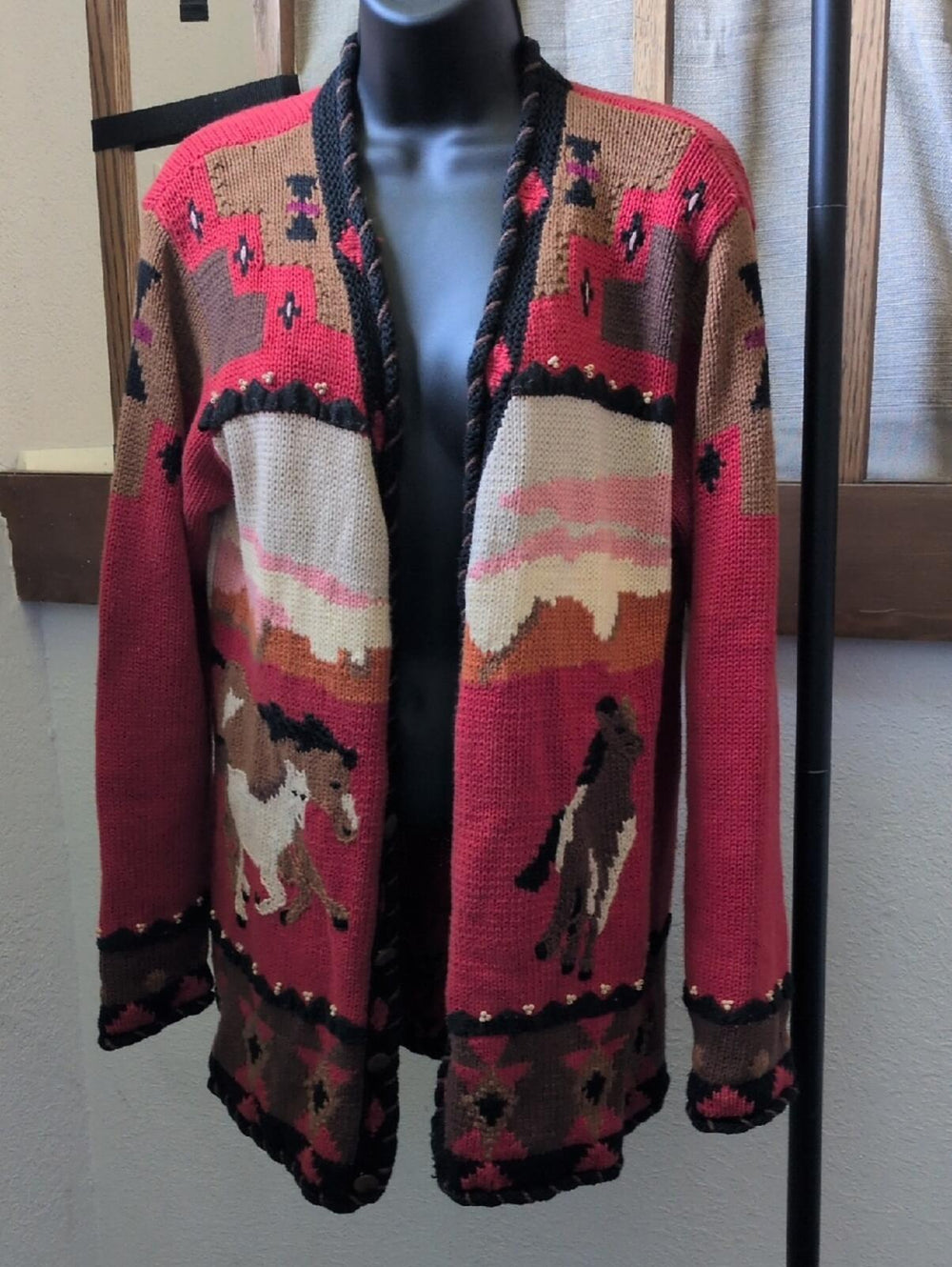Vintage Rare StoryBook Knits Horse Sweater - Medium