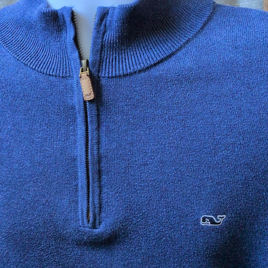 Vineyard Vines Quarter Zip Sweater - Large