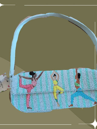 Viral Hand beaded Namaste Yoga Shoulder Bag Purse