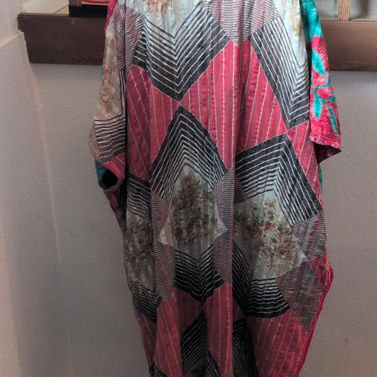 Kantha Bae Red Sari Midi Moo - One Size