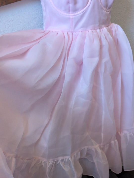 Selkie French Corset Dress in  Ballerina (pink) - Small