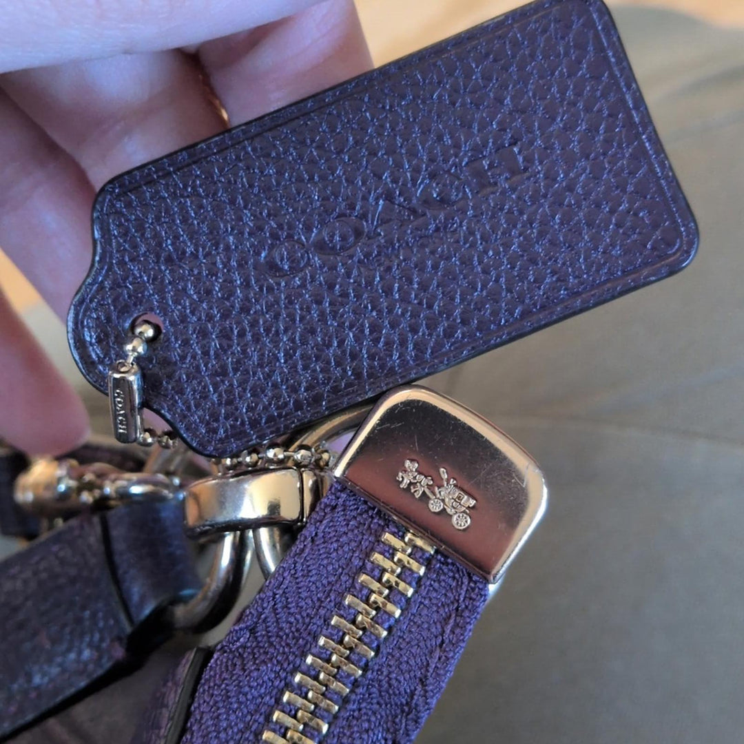 Coach Turnlock Hobo Bag In Eggplant