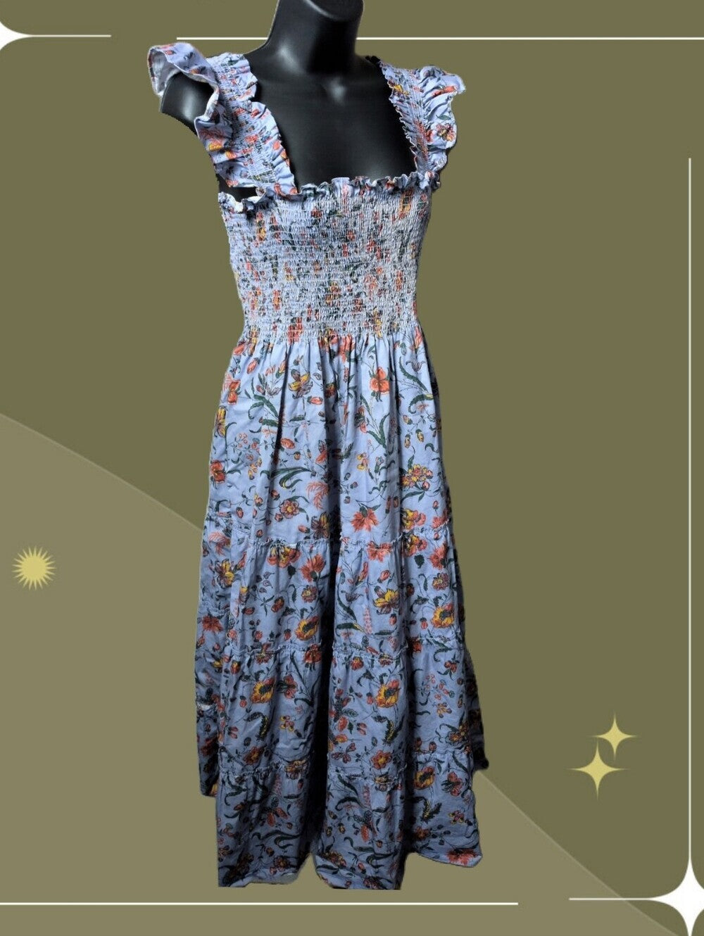 Hill House Home Elise Nap Dress in Thistle Fleur Chintz size L