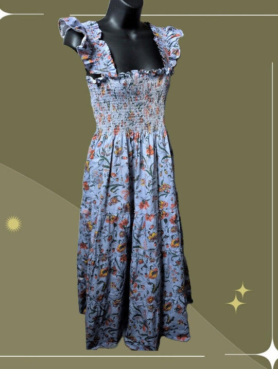 Hill House Home Elise Nap Dress in Thistle Fleur Chintz size L