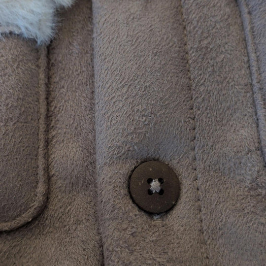 Mayoral Newborn Sherpa Jacket In Canela - 0-3 mo