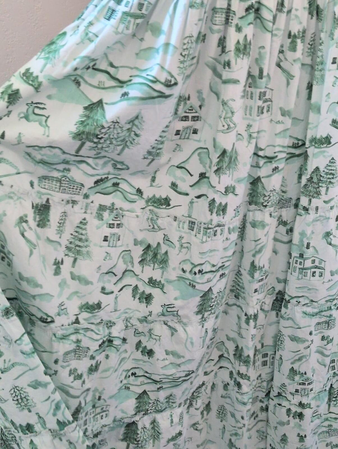 Hill House Home Ski Chalet Winter Toile Ellie Nap Dress  - M