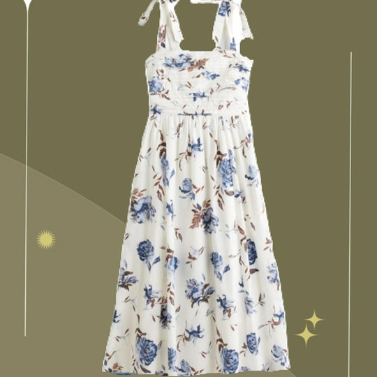 Abercrombie Emerson Tie Strap Midi Dress - XL
